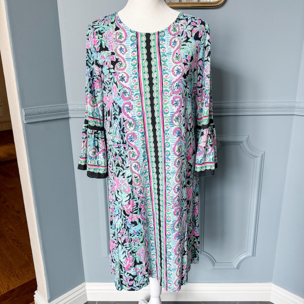Lilly Pulitzer Ophelia swing dress in Onyx Let’s Get Wild